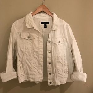 White denim jacket